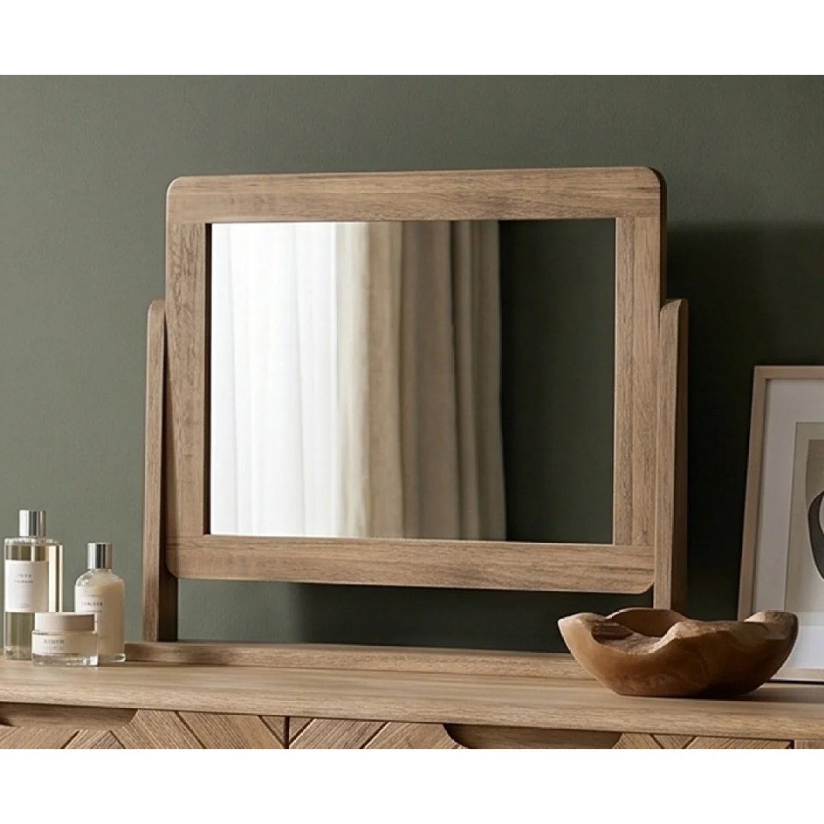 Parven Solid Oak Dressing Table Mirror – image 3