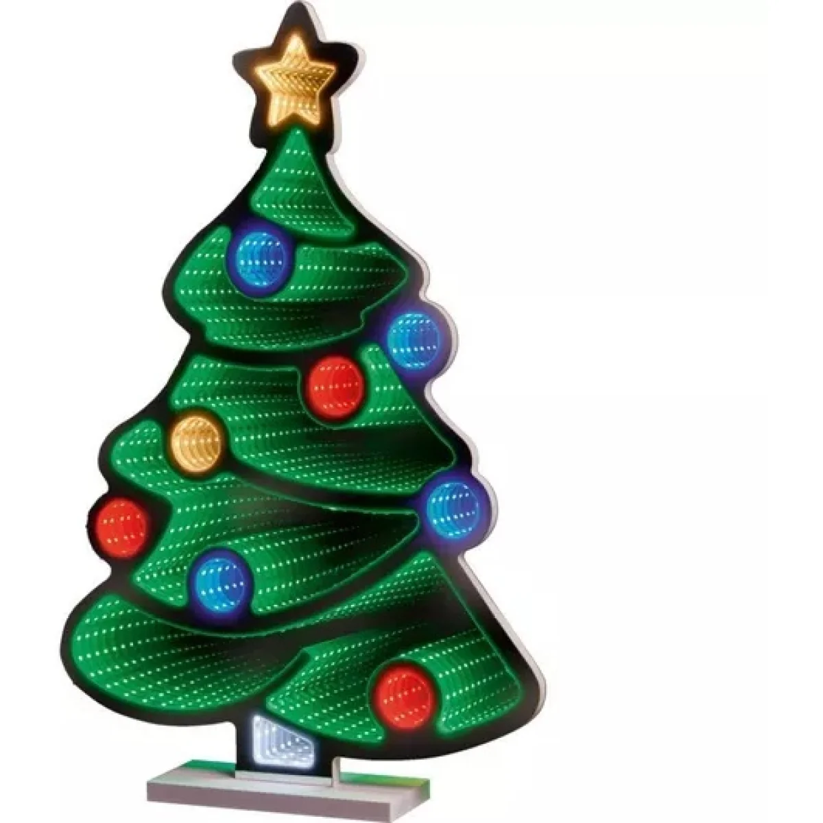 Premier Standing Christmas Tree Infinity Mirror - 60cm In Multicolour – image 2