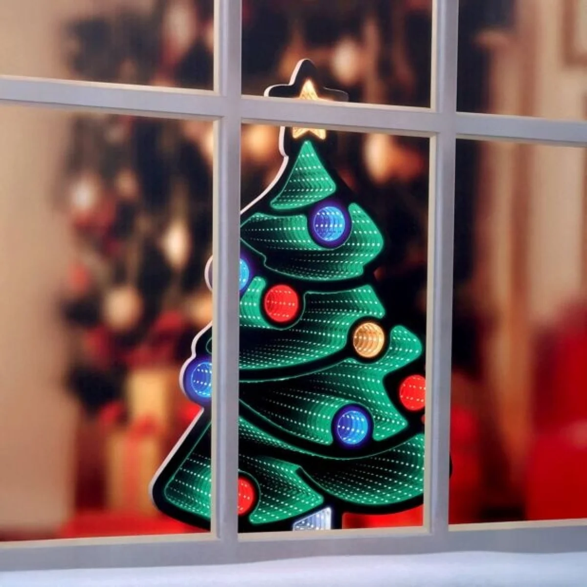 Premier Standing Christmas Tree Infinity Mirror - 60cm In Multicolour – image 3