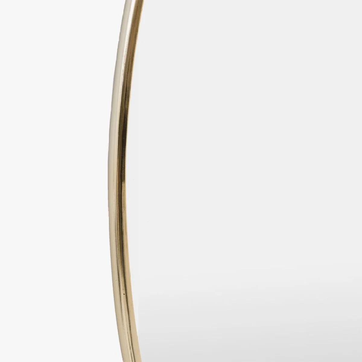 Ciara Round Mirror in Brass, Large – image 2