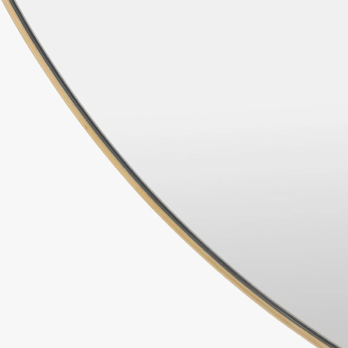 Ciara Round Mirror in Brass, Large – image 3