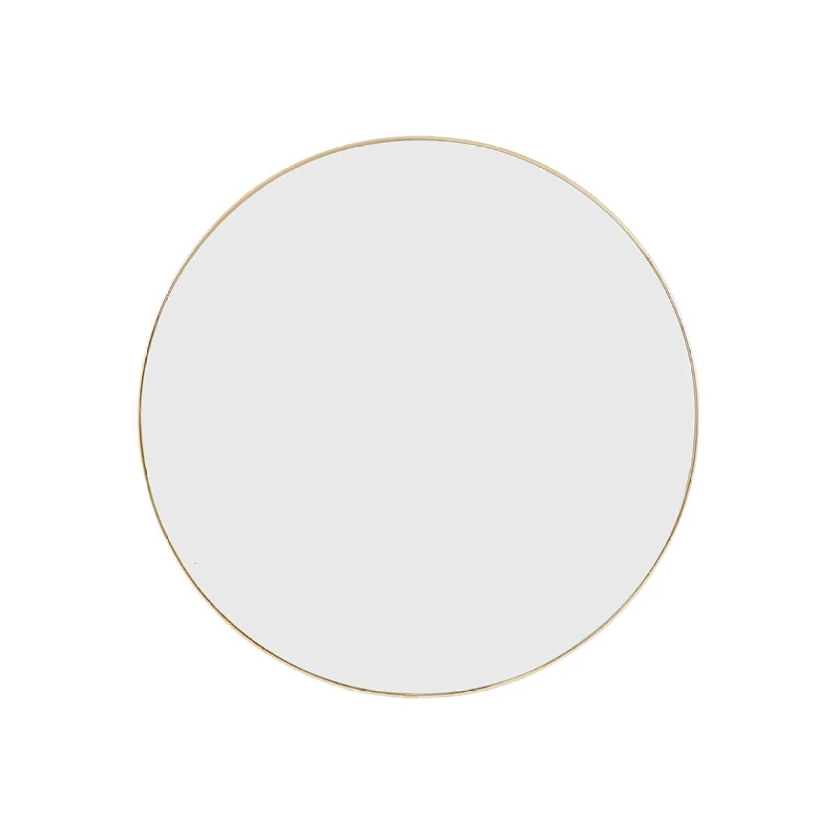 Ciara Round Mirror in Brass, Large – image 1