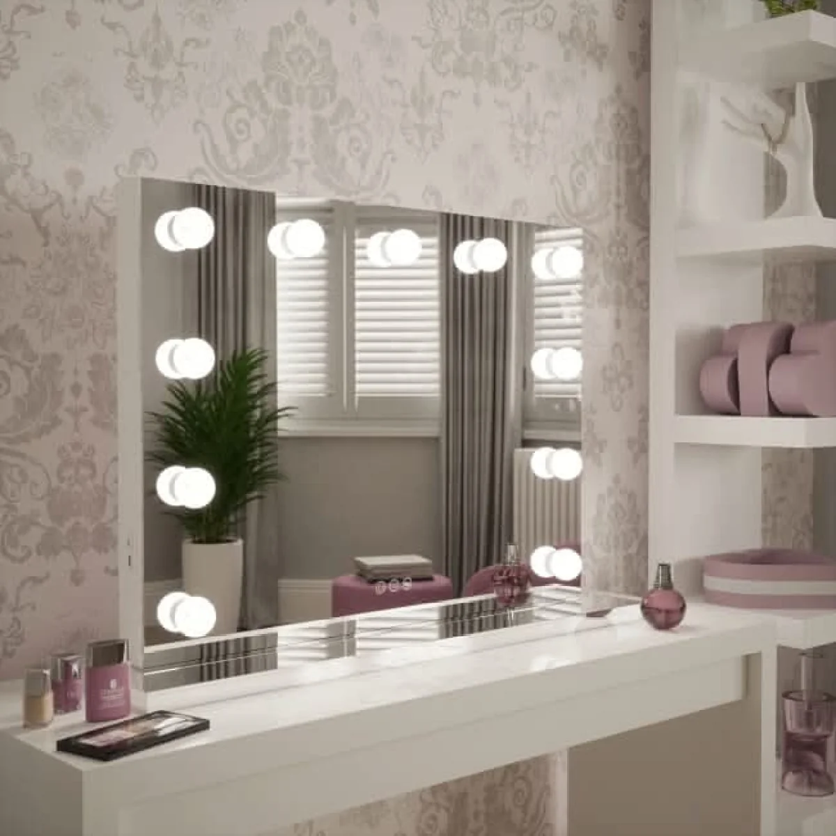 Houston Bluetooth Hollywood Mirror 80x60cm – image 2
