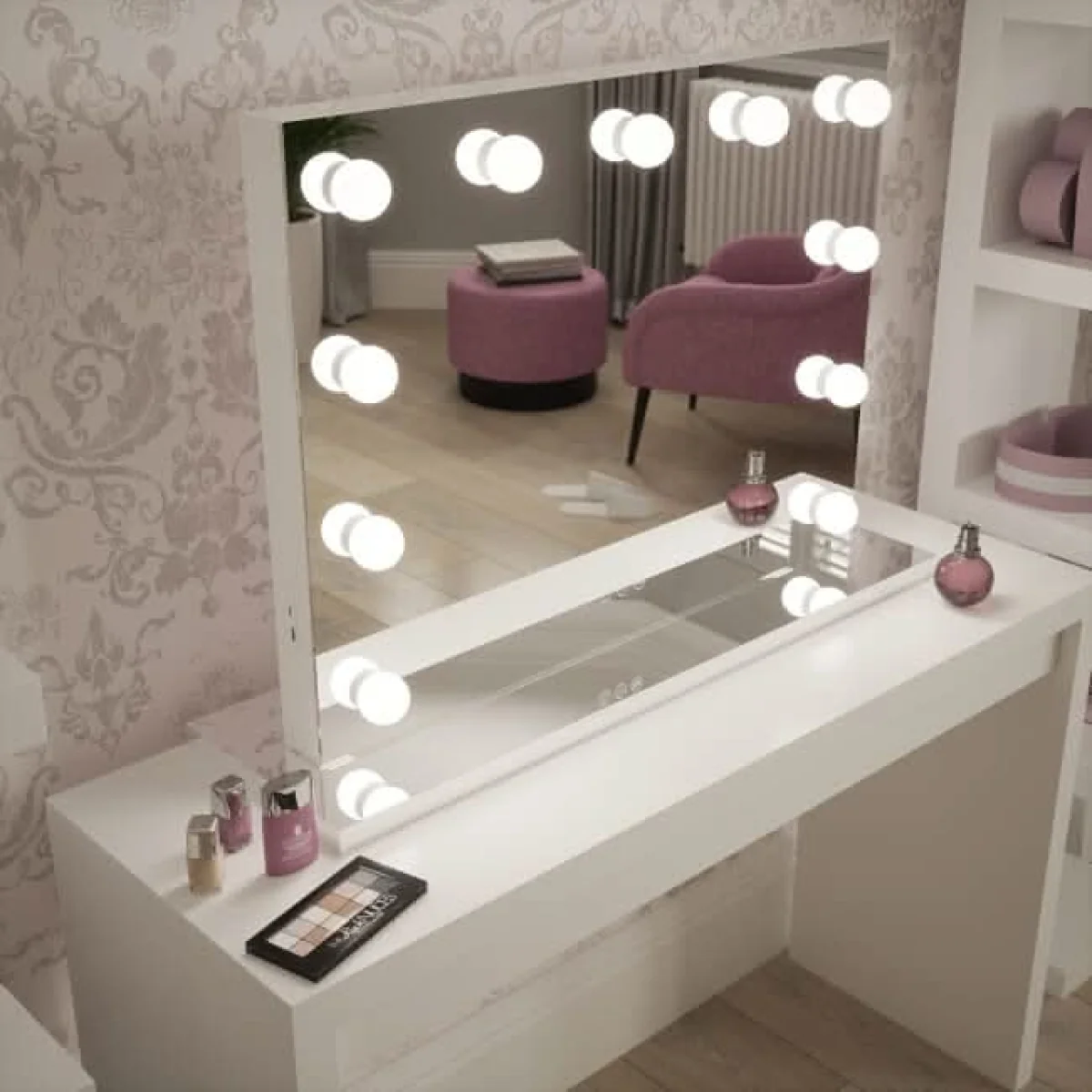 Houston Bluetooth Hollywood Mirror 80x60cm – image 17