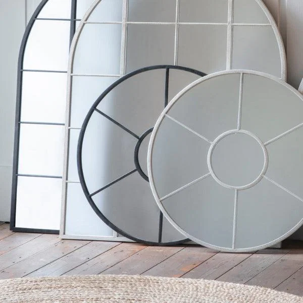 Cilnton Round Mirror Black 60x60cm – image 2