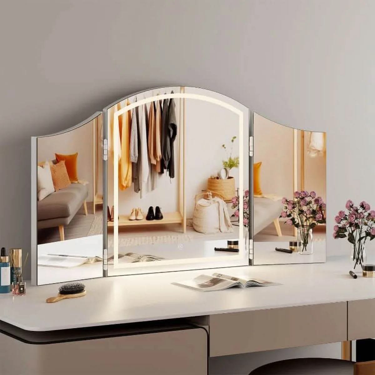Cate Triple Dressing Table Mirror – image 9