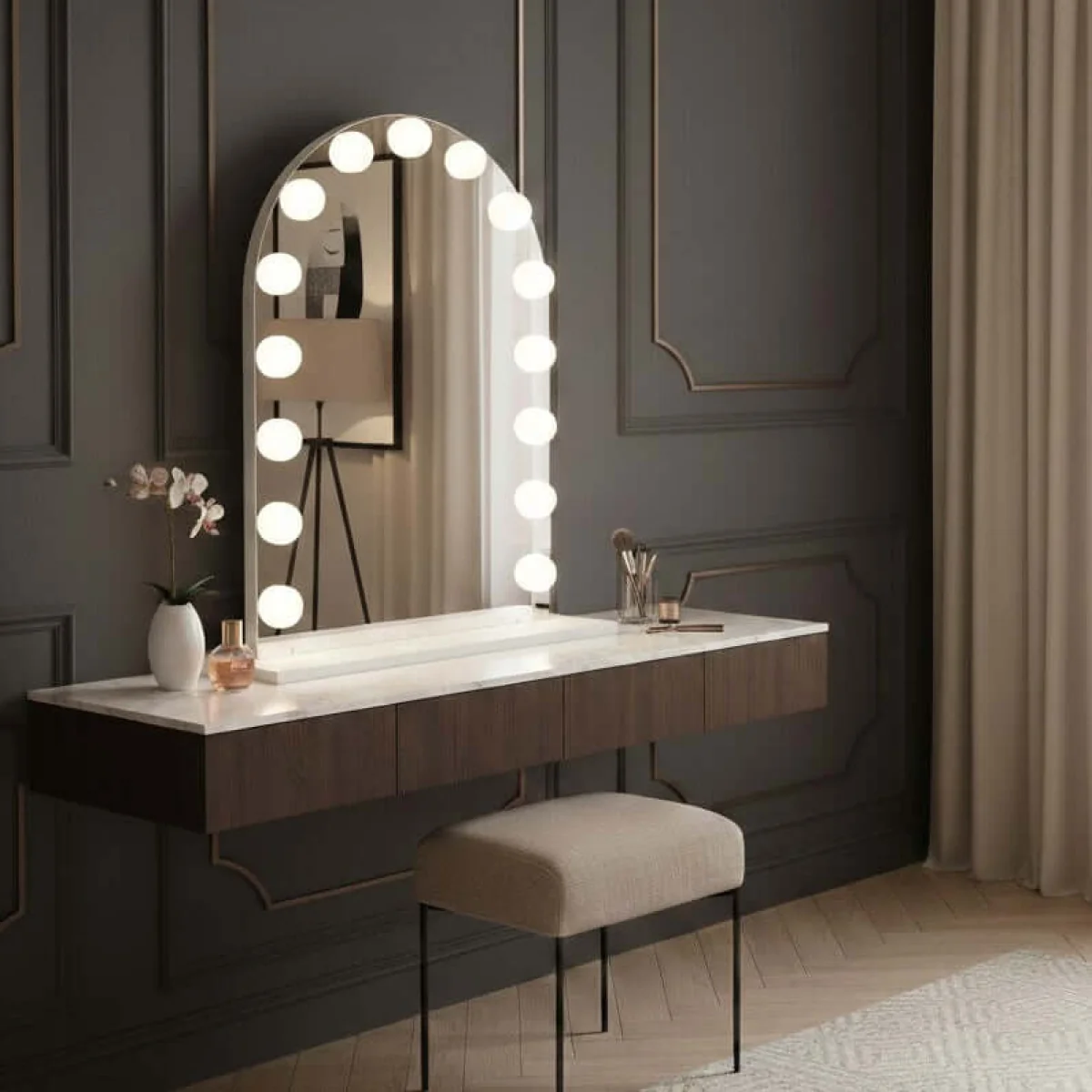 Charlize Arch Hollywood Mirror 80 x 60cm – image 22