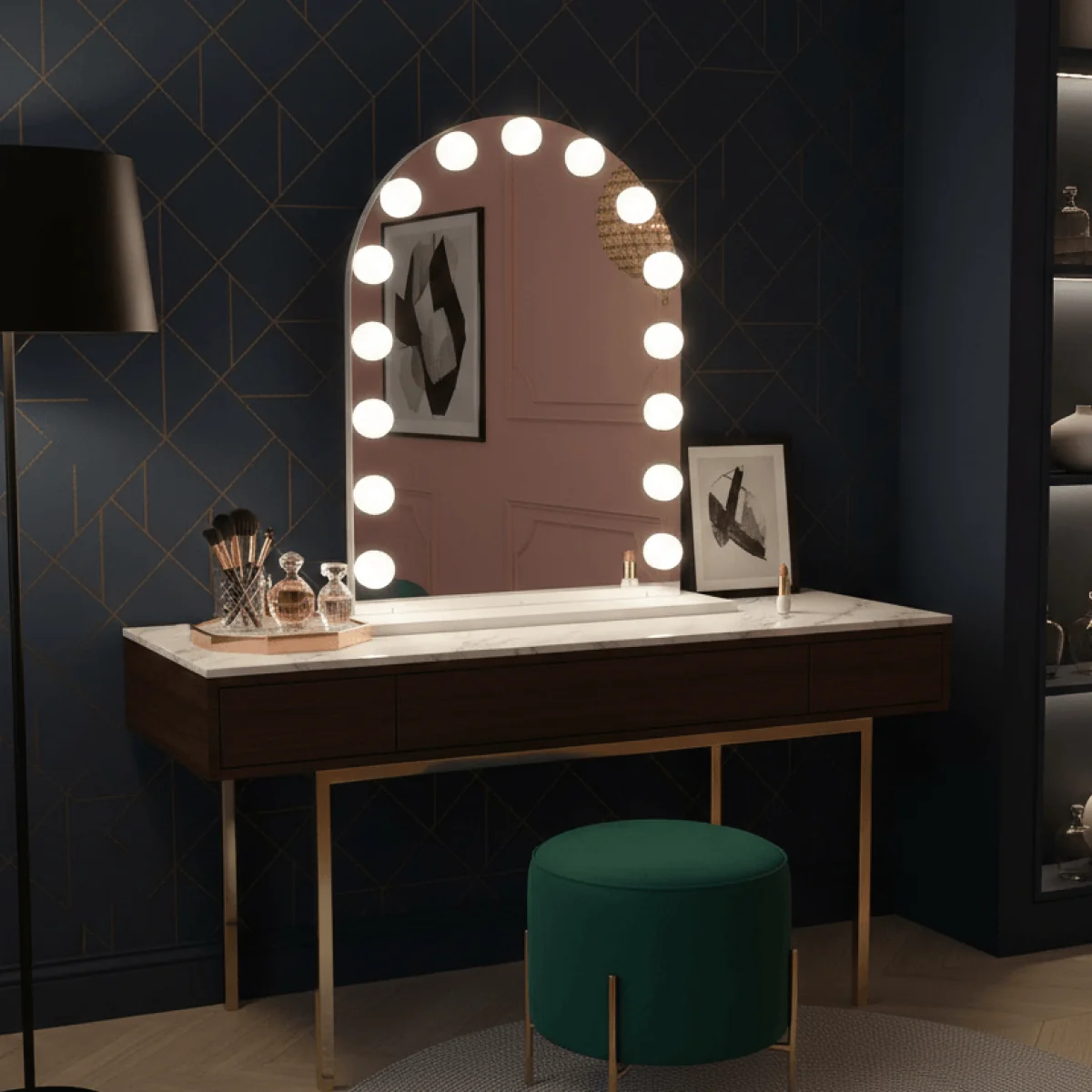 Charlize Arch Hollywood Mirror 80 x 60cm – image 4