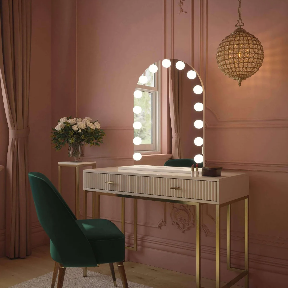Charlize Arch Hollywood Mirror 80 x 60cm – image 6