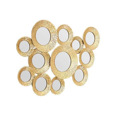 Hammered Gold Wall Mirror – image 2