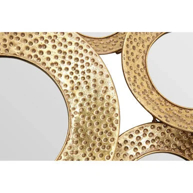 Hammered Gold Wall Mirror – image 3