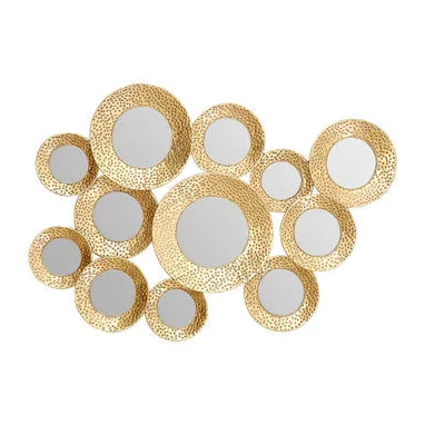 Hammered Gold Wall Mirror – image 1