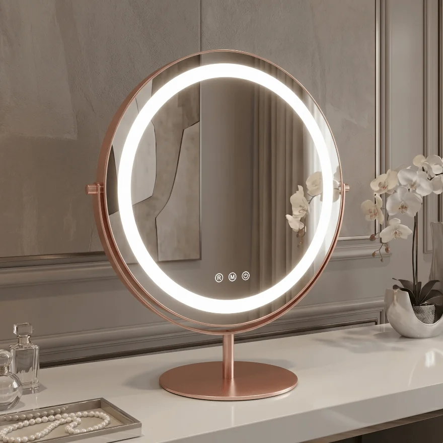 Celeste LED Vanity Mirror Rose Gold β image 2