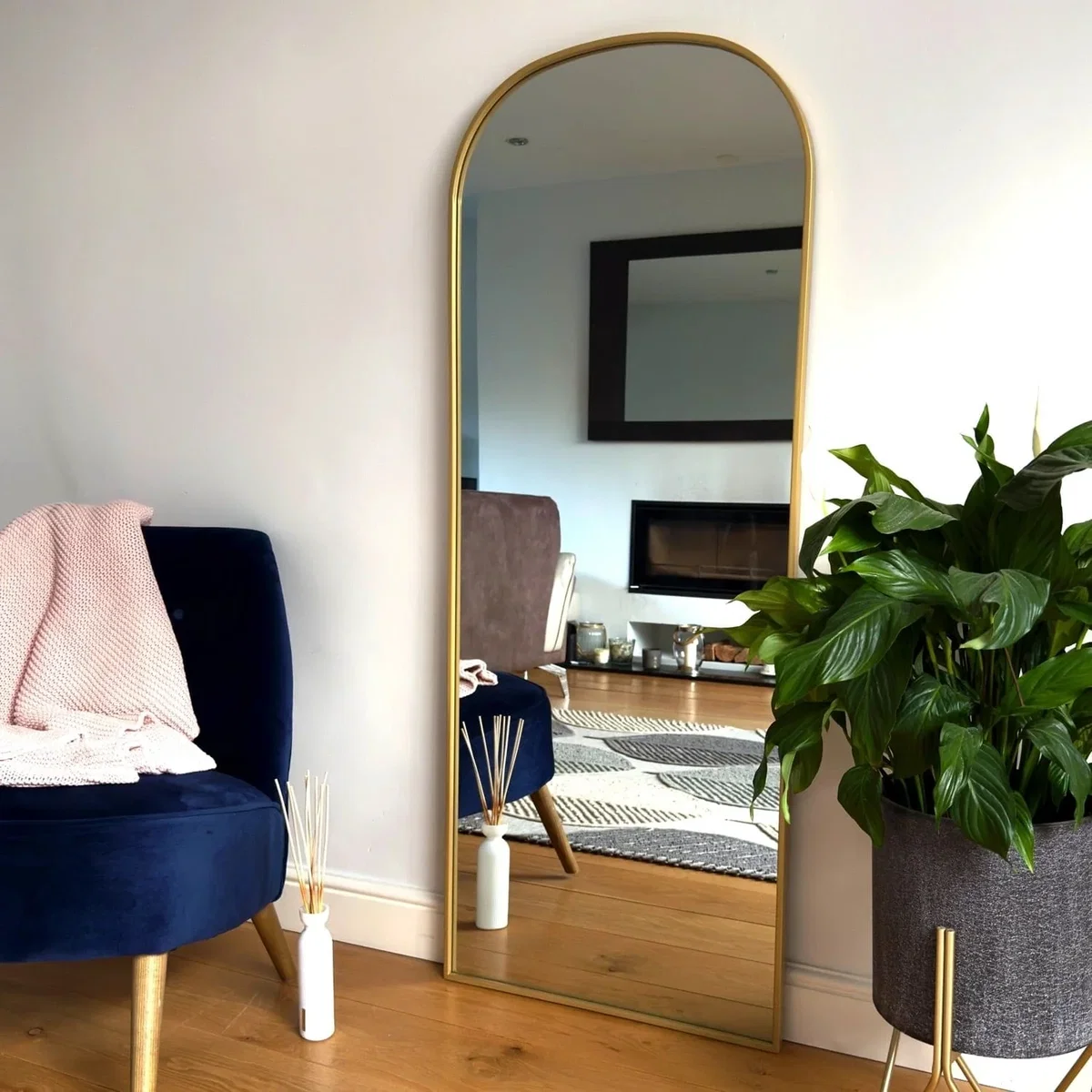 Yoko - Gold Metal Gentle Arch Mirror - 150cm x 60cm – image 3