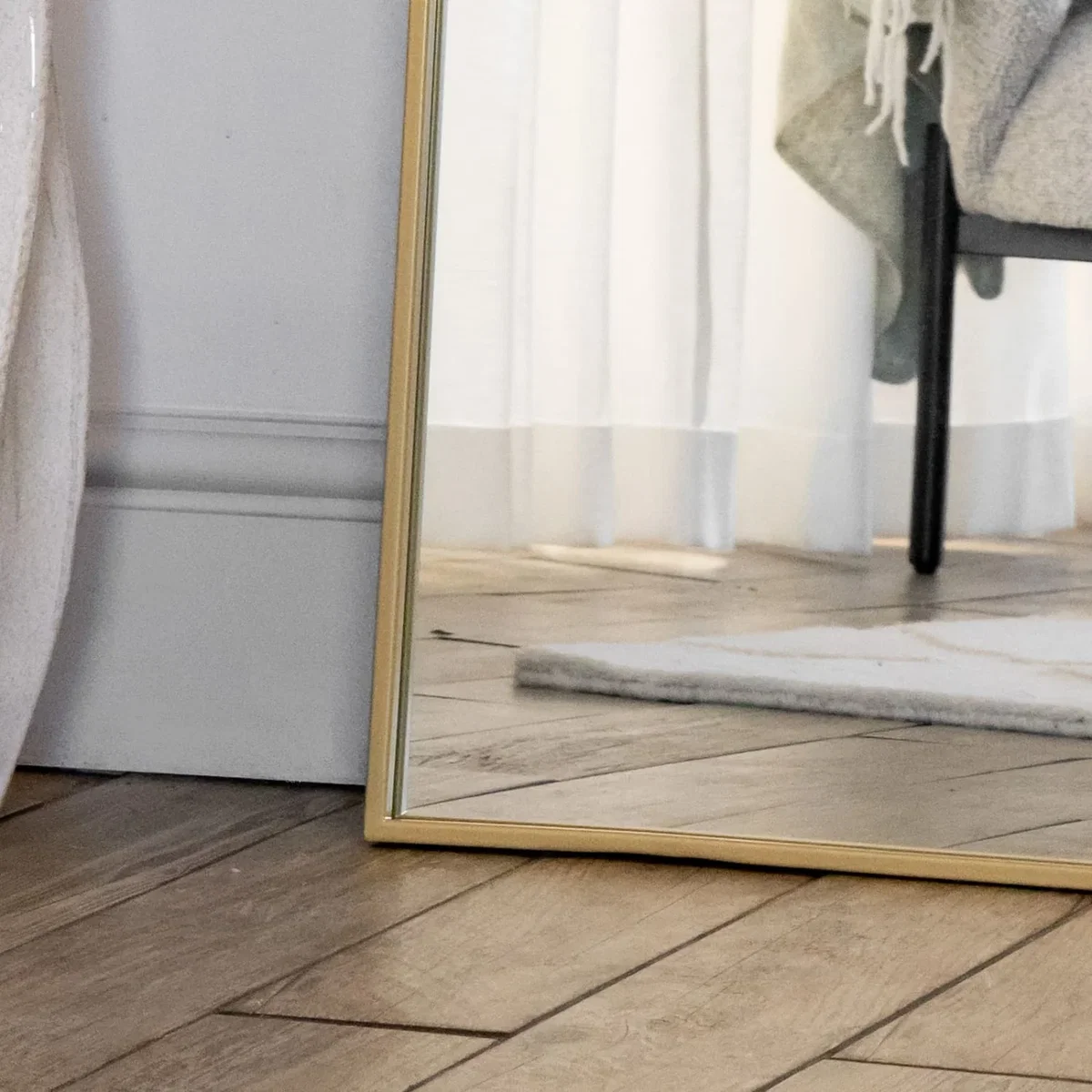 Yoko - Gold Metal Gentle Arch Mirror - 180cm x 105cm – image 2