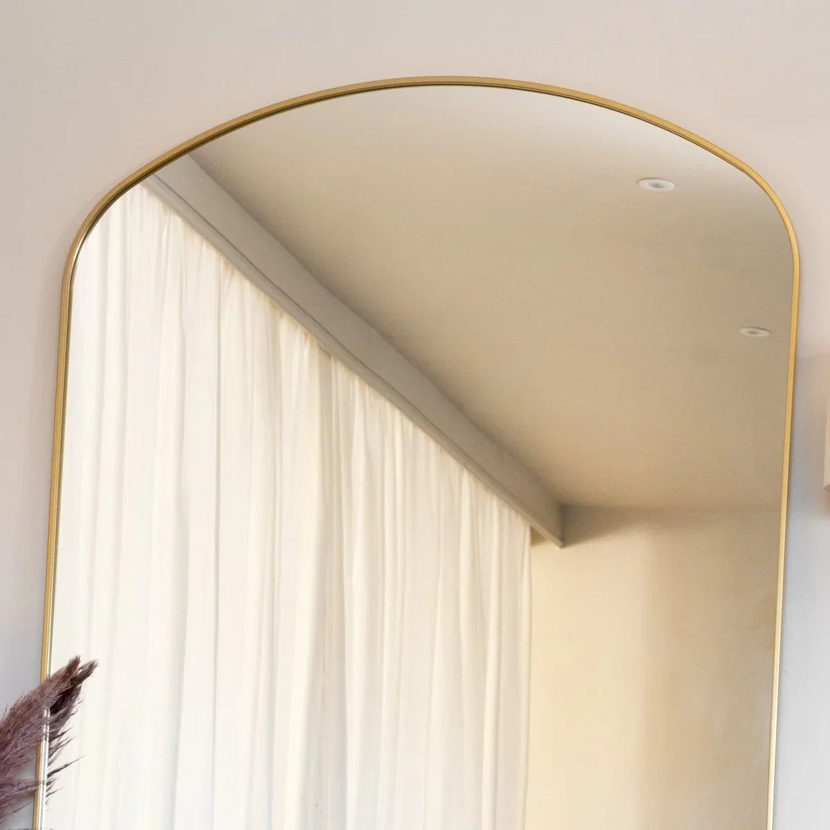 Yoko - Gold Metal Gentle Arch Mirror - 180cm x 105cm – image 5