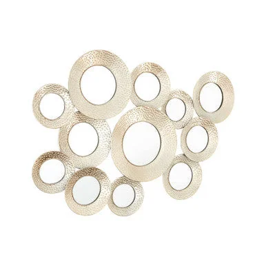 Hammered Silver Wall Mirror – image 3