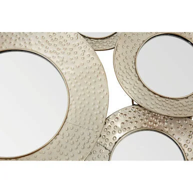 Hammered Silver Wall Mirror – image 4