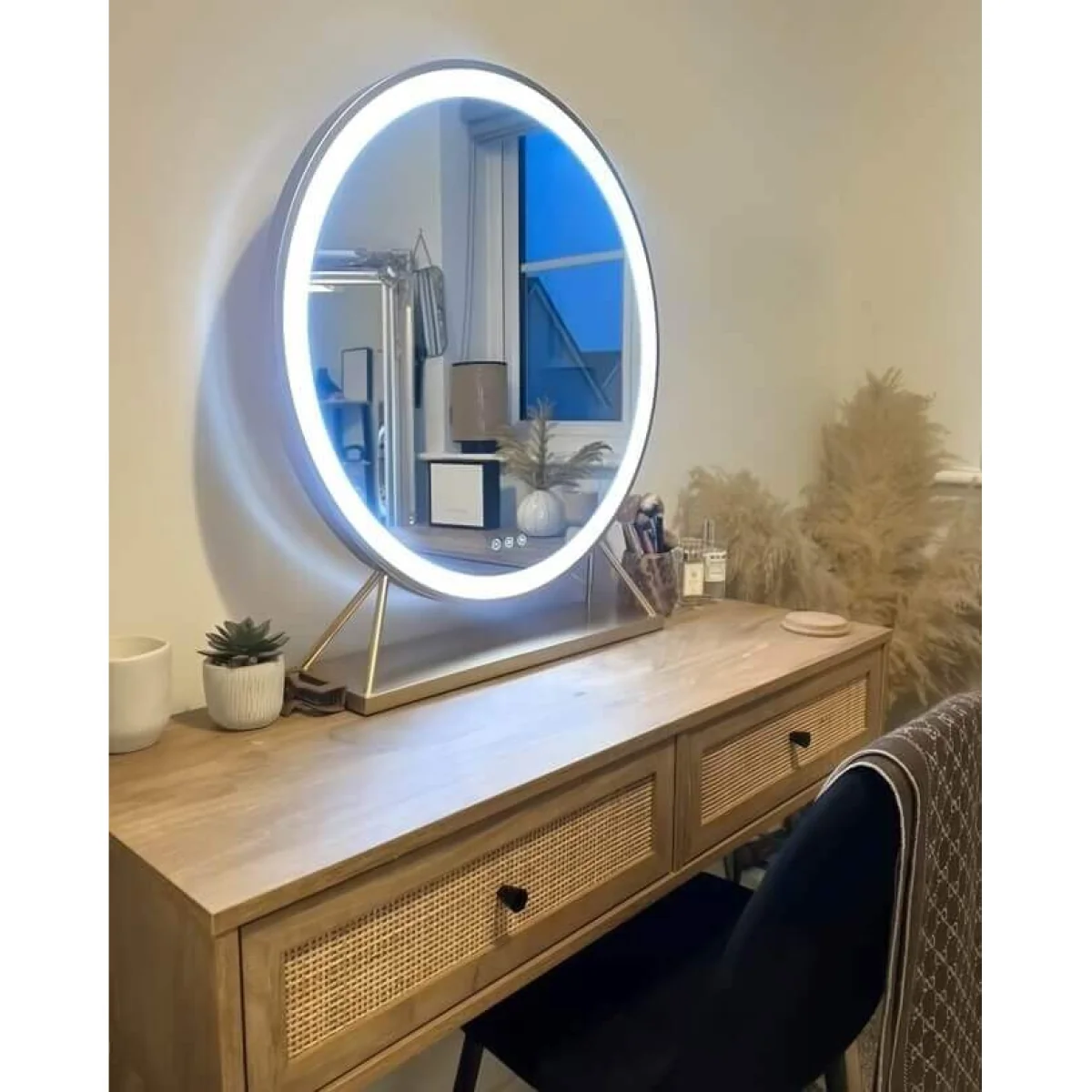 Anne Round Hollywood Mirror Gold 60x67CM – image 11