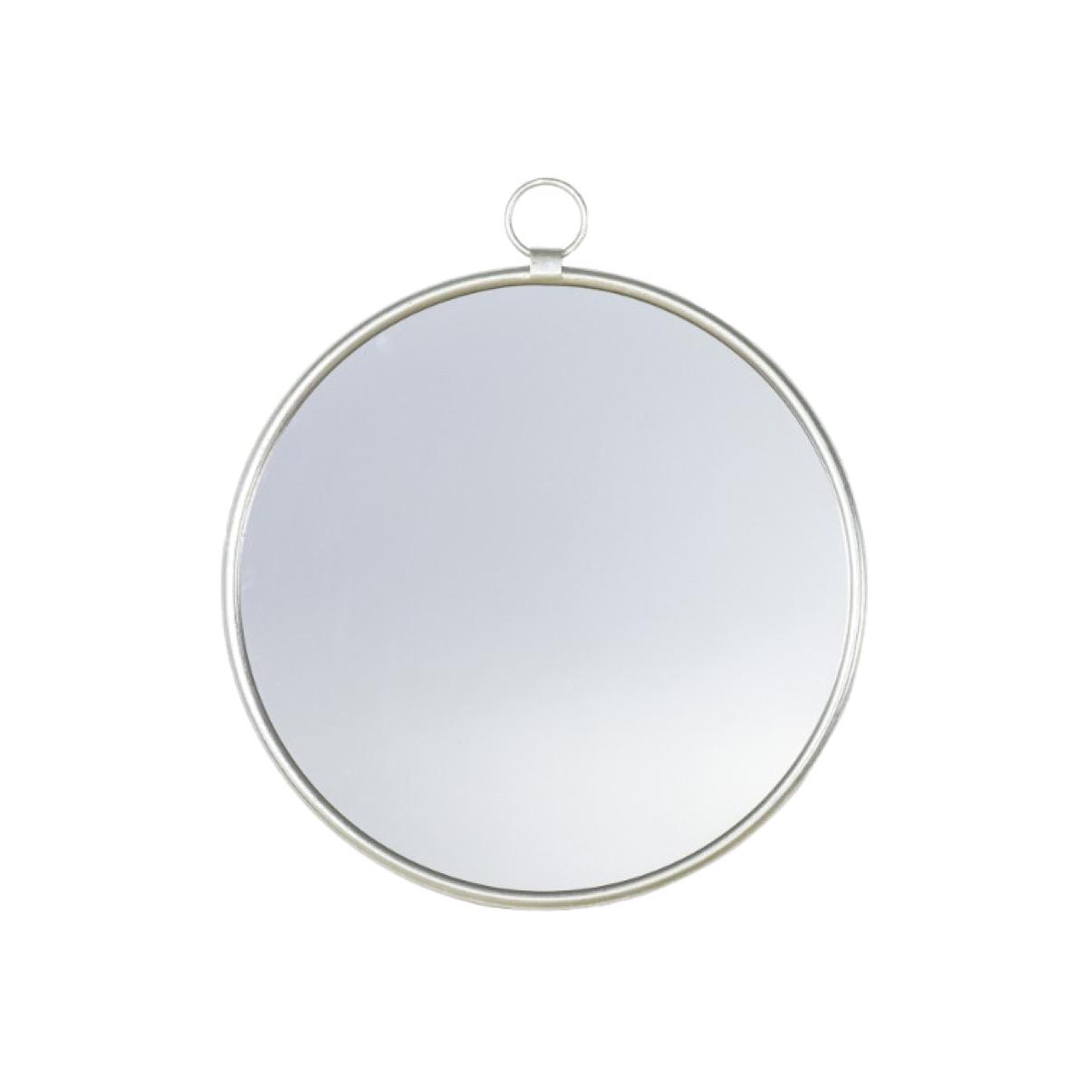 Monson Silver Round Mirror 61x70cm