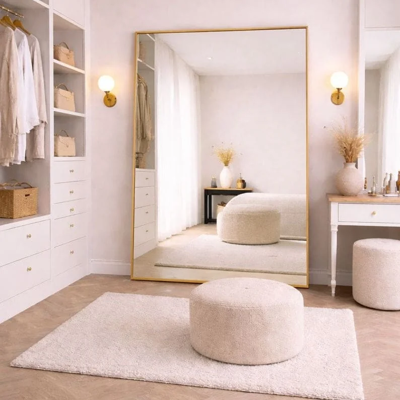 Takara - Full Length Gold Metal Rectangle Mirror - 200cm x 120cm – image 2
