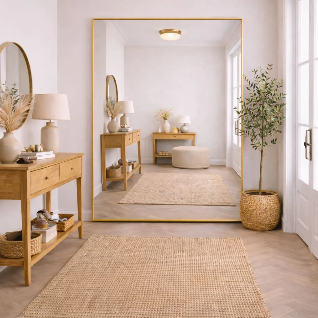 Takara - Full Length Gold Metal Rectangle Mirror - 200cm x 120cm – image 3