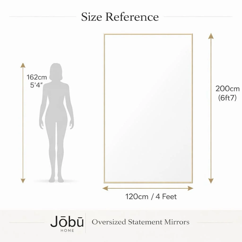 Takara - Full Length Gold Metal Rectangle Mirror - 200cm x 120cm – image 8