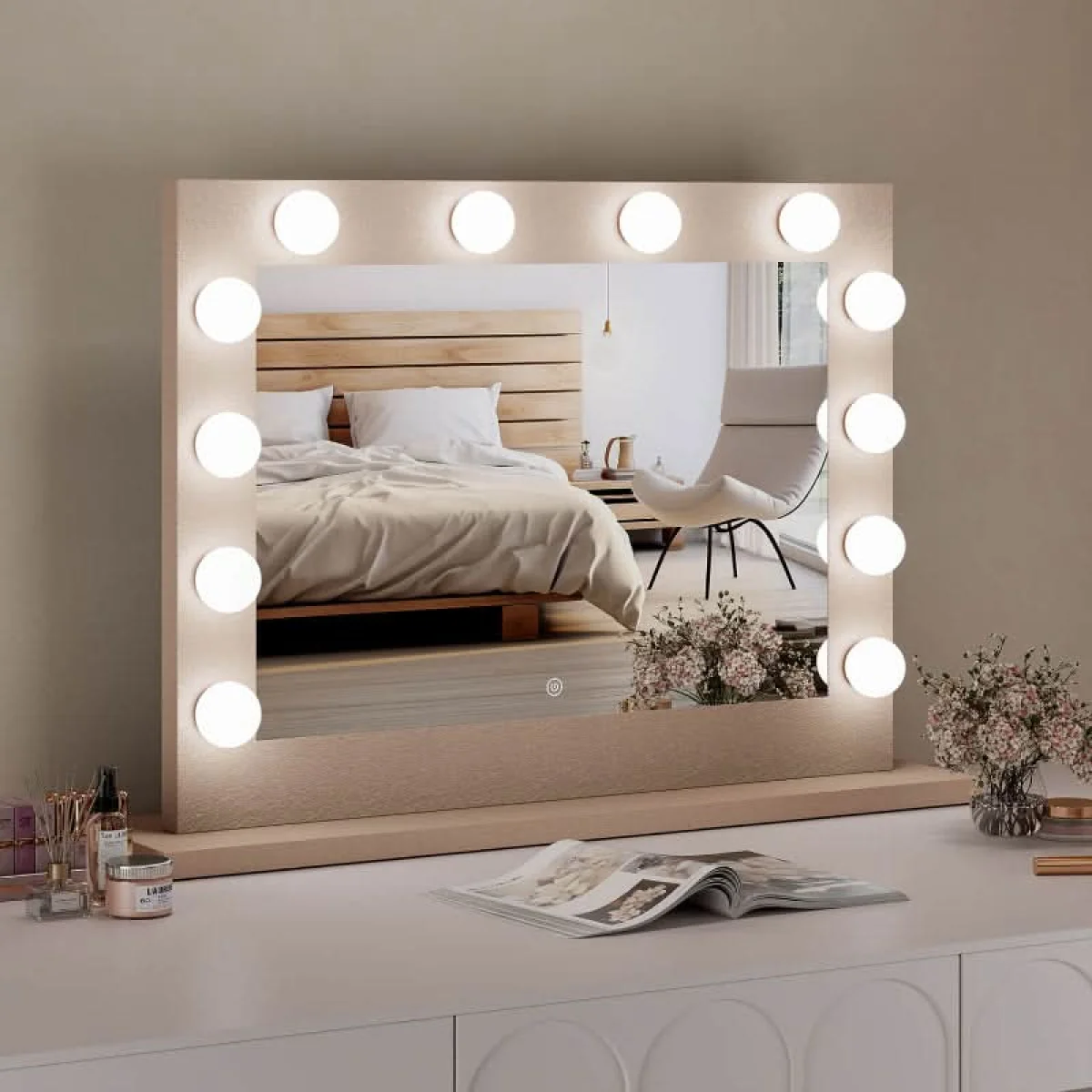 Jolie Gold Hollywood Mirror 80 x 60cm β image 11