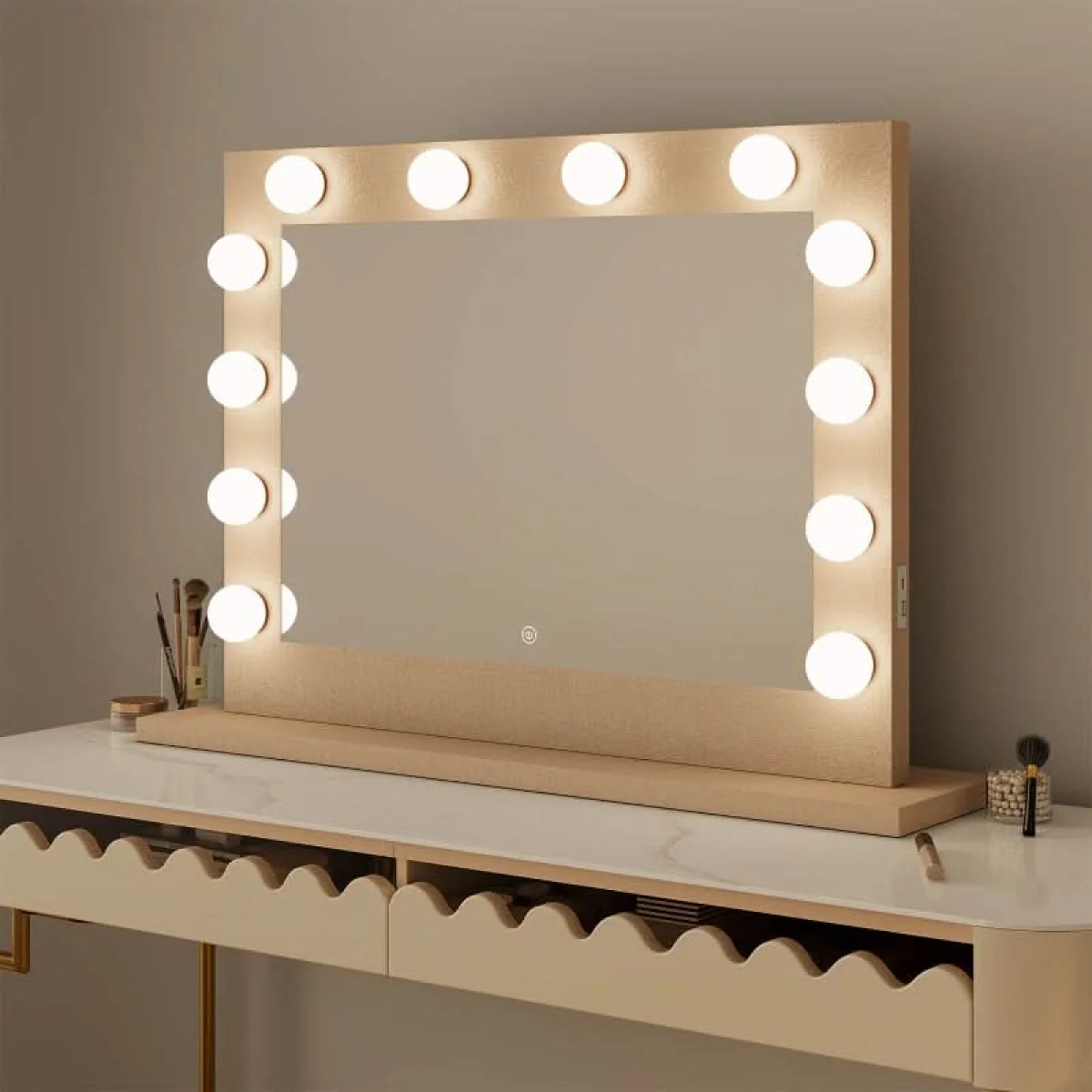 Jolie Gold Hollywood Mirror 80 x 60cm β image 12