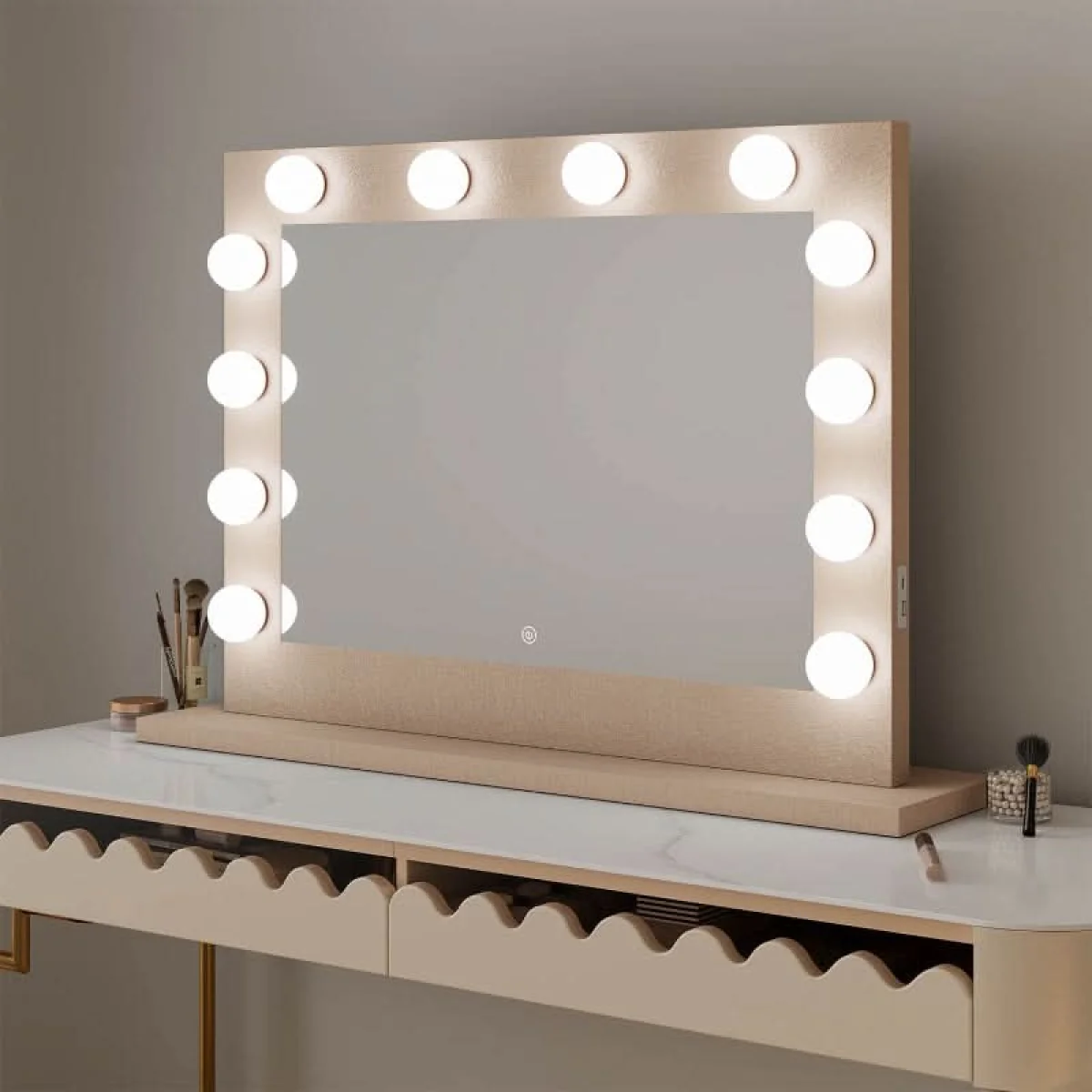 Jolie Gold Hollywood Mirror 80 x 60cm β image 15