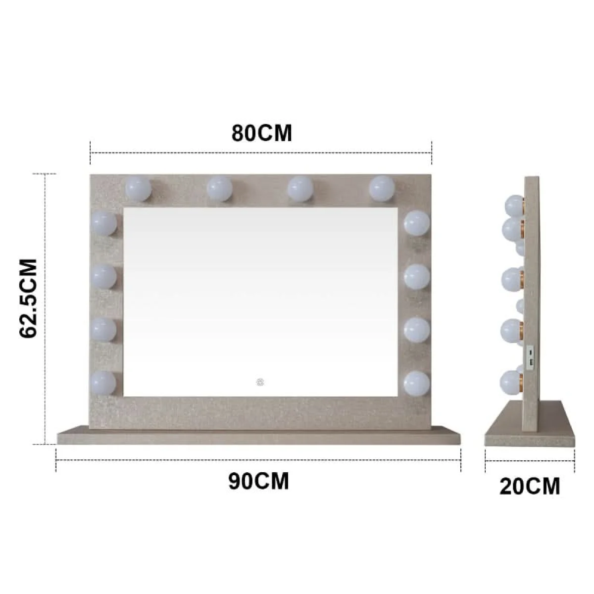 Jolie Gold Hollywood Mirror 80 x 60cm β image 18