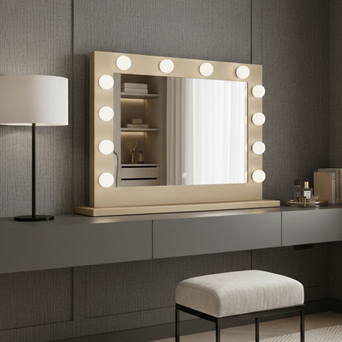 Jolie Gold Hollywood Mirror 80 x 60cm β image 3
