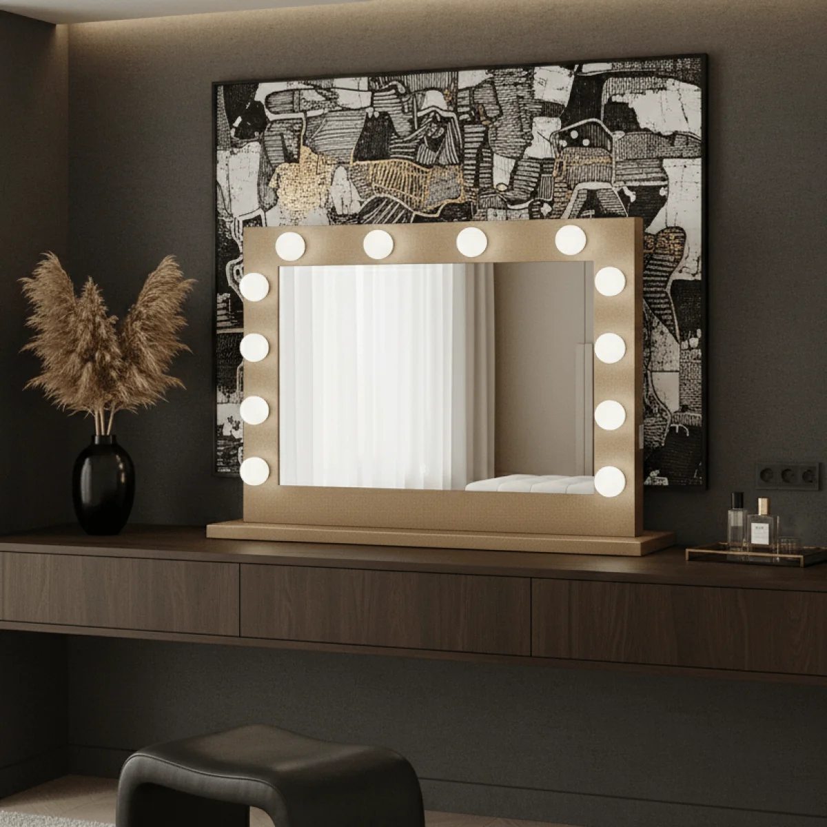 Jolie Gold Hollywood Mirror 80 x 60cm β image 4