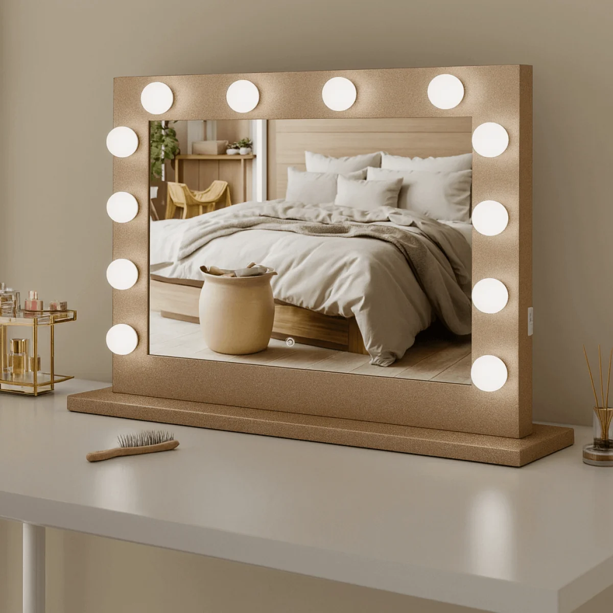 Jolie Gold Hollywood Mirror 80 x 60cm β image 5
