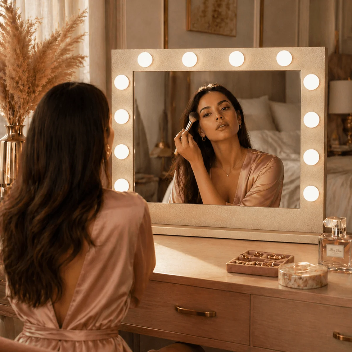 Jolie Gold Hollywood Mirror 80 x 60cm β image 1