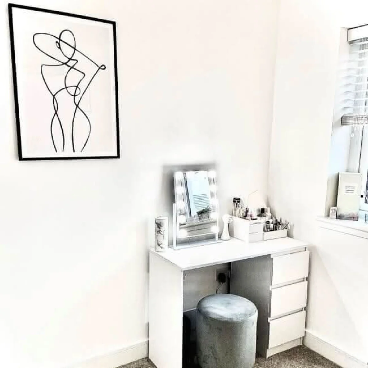 Olsen Hollywood Mirror White 47x37cm – image 15
