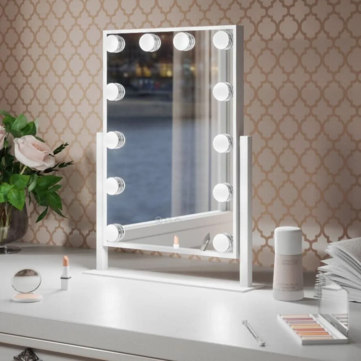 Olsen Hollywood Mirror White 47x37cm – image 17