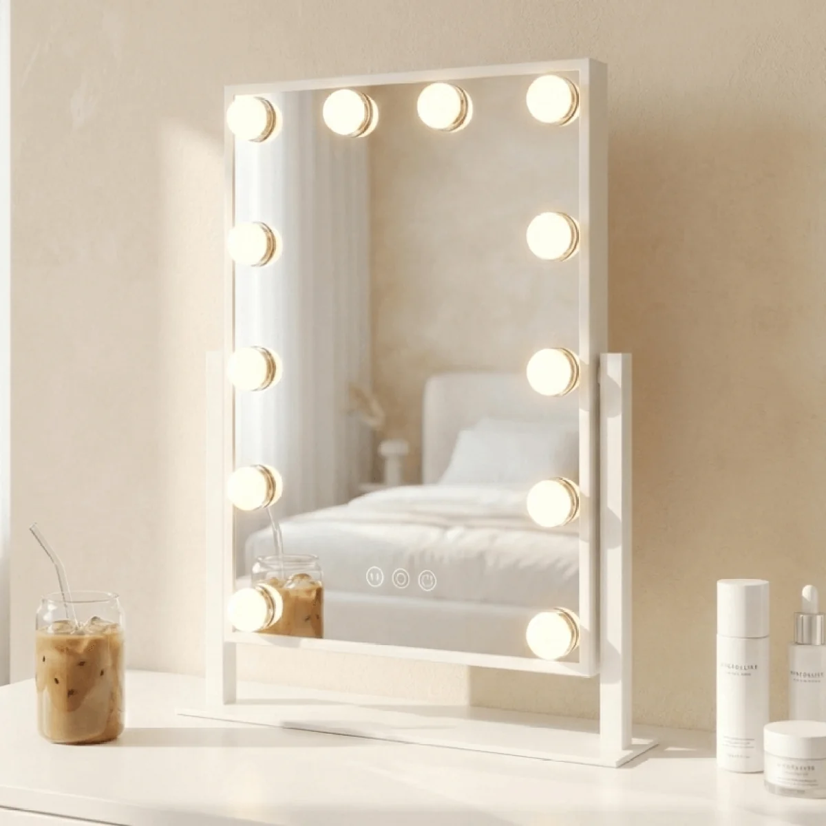 Olsen Hollywood Mirror White 47x37cm – image 3