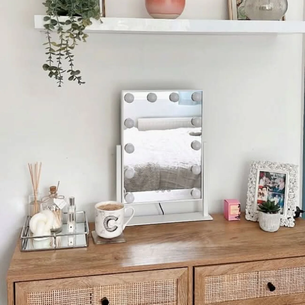 Olsen Hollywood Mirror White 47x37cm – image 8