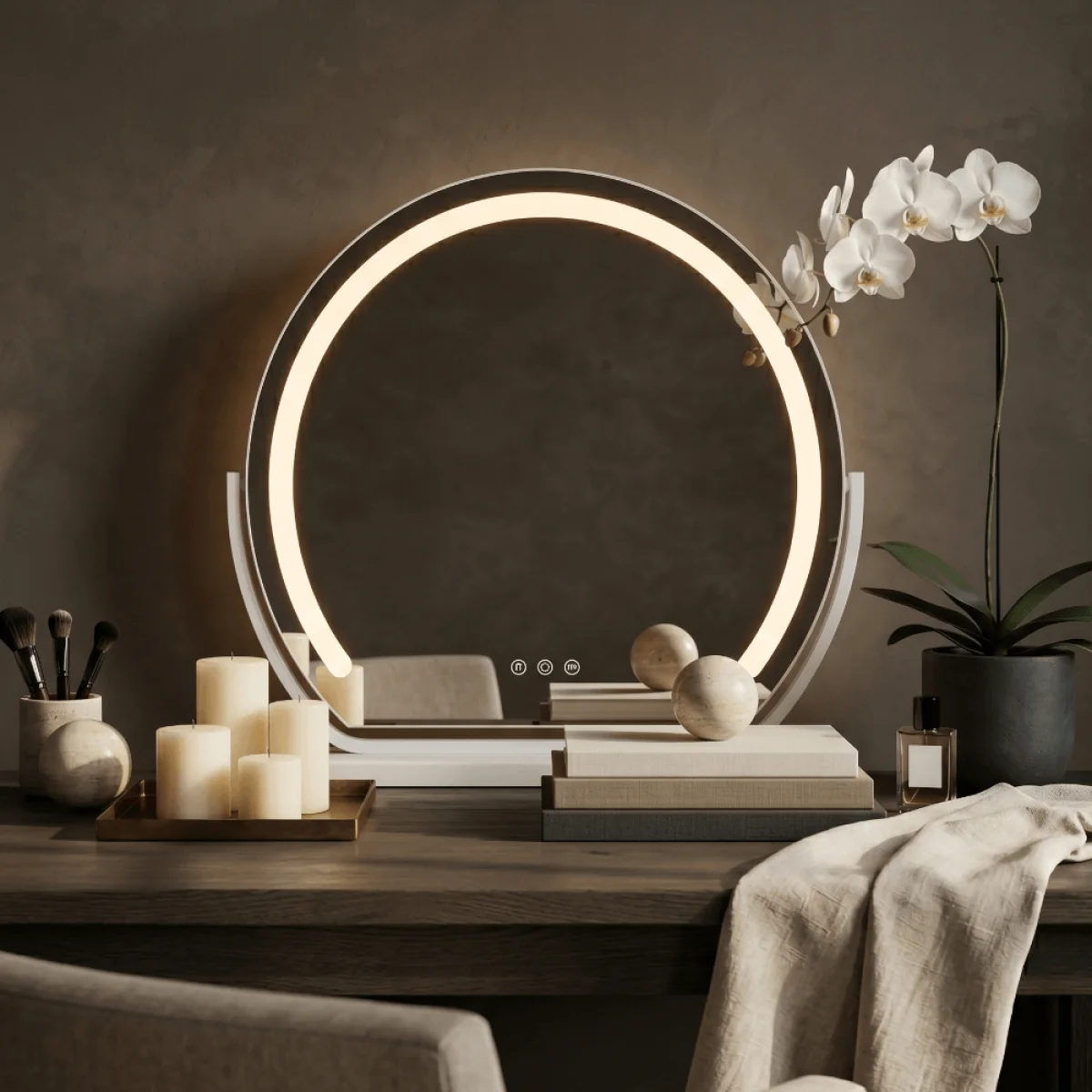 Mila LED Vanity Mirror White – image 5