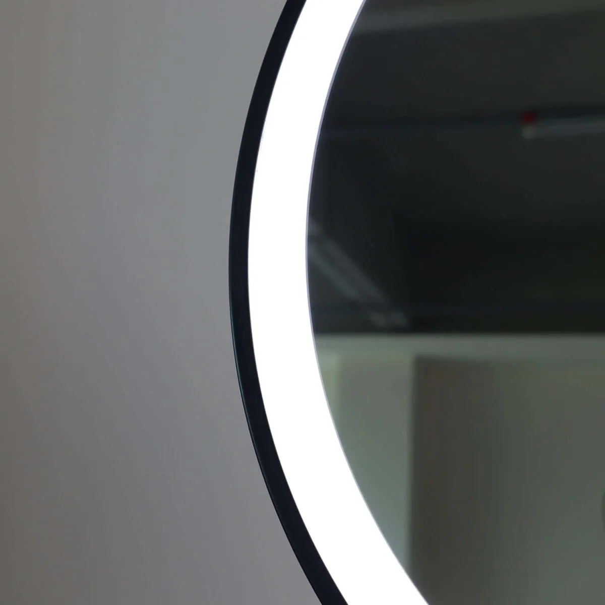 Grace Round Hollywood Mirror Black 60x67cm – image 12
