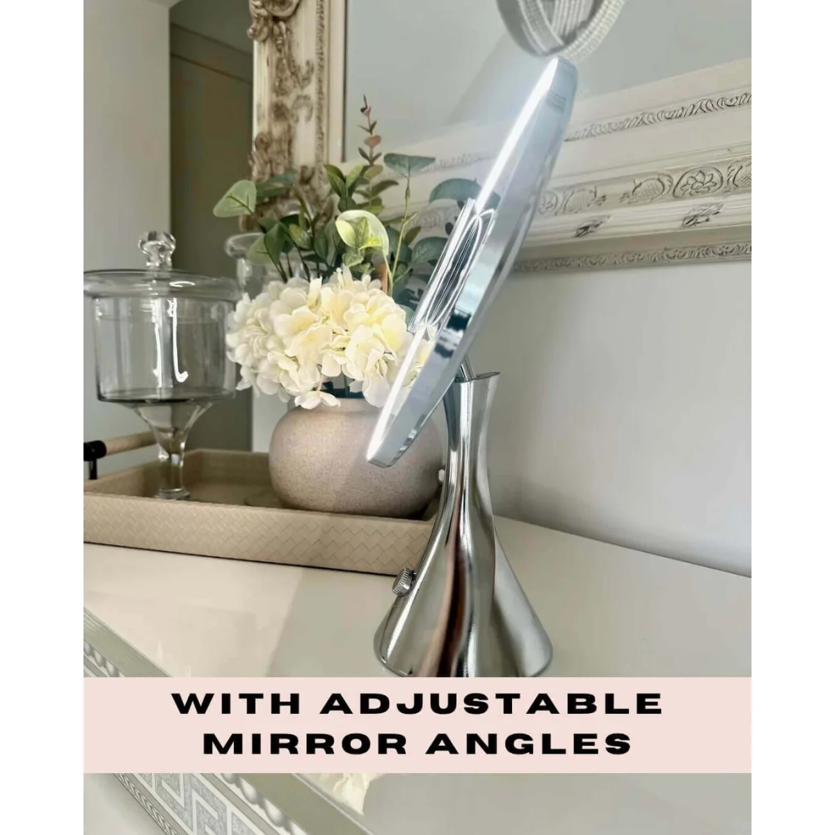 LumiGlam Pro Cosmetic Vanity Mirror in Chrome – image 12