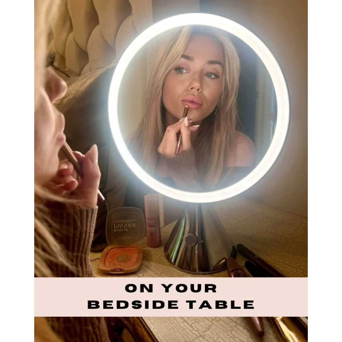 LumiGlam Pro Cosmetic Vanity Mirror in Chrome – image 15