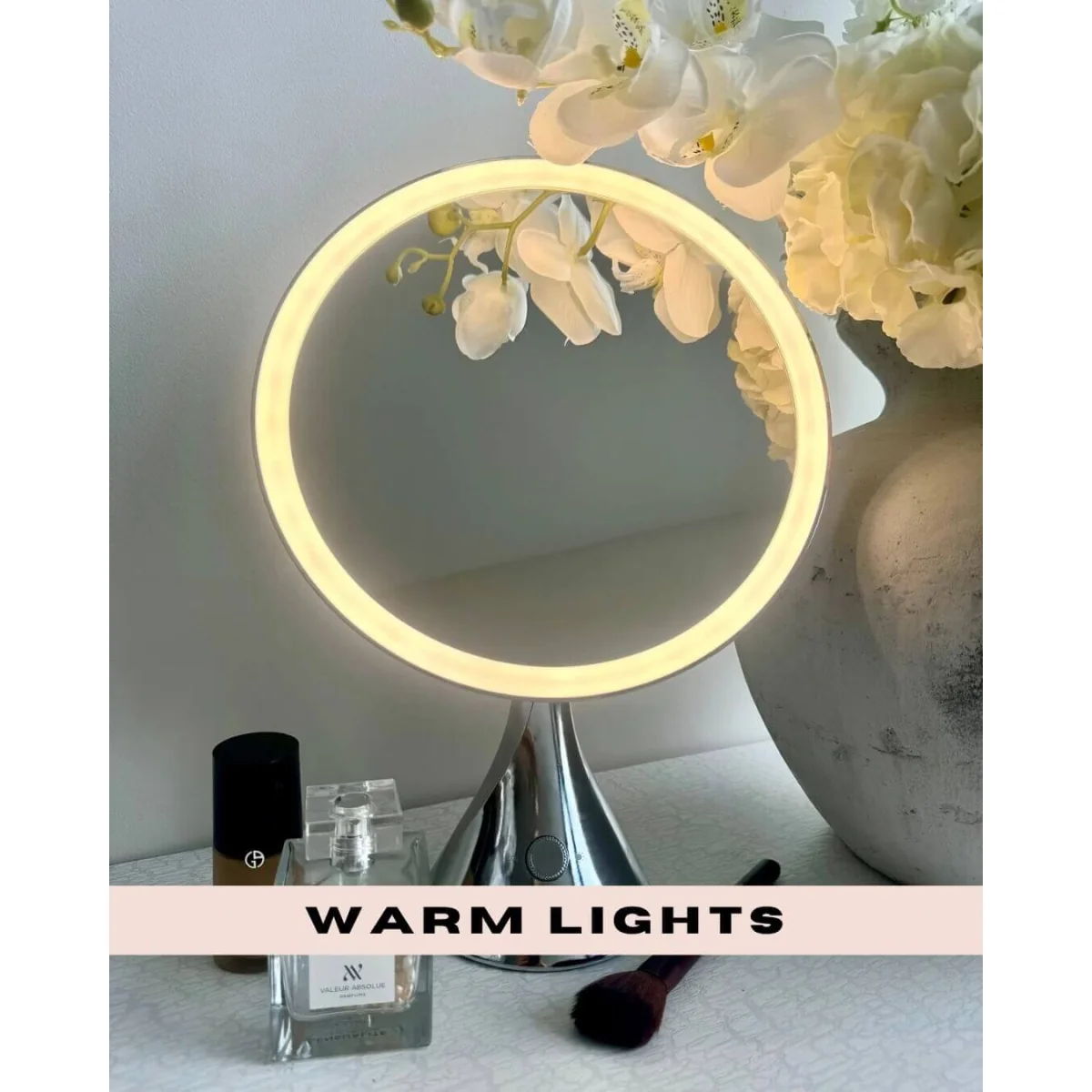 LumiGlam Pro Cosmetic Vanity Mirror in Chrome – image 10