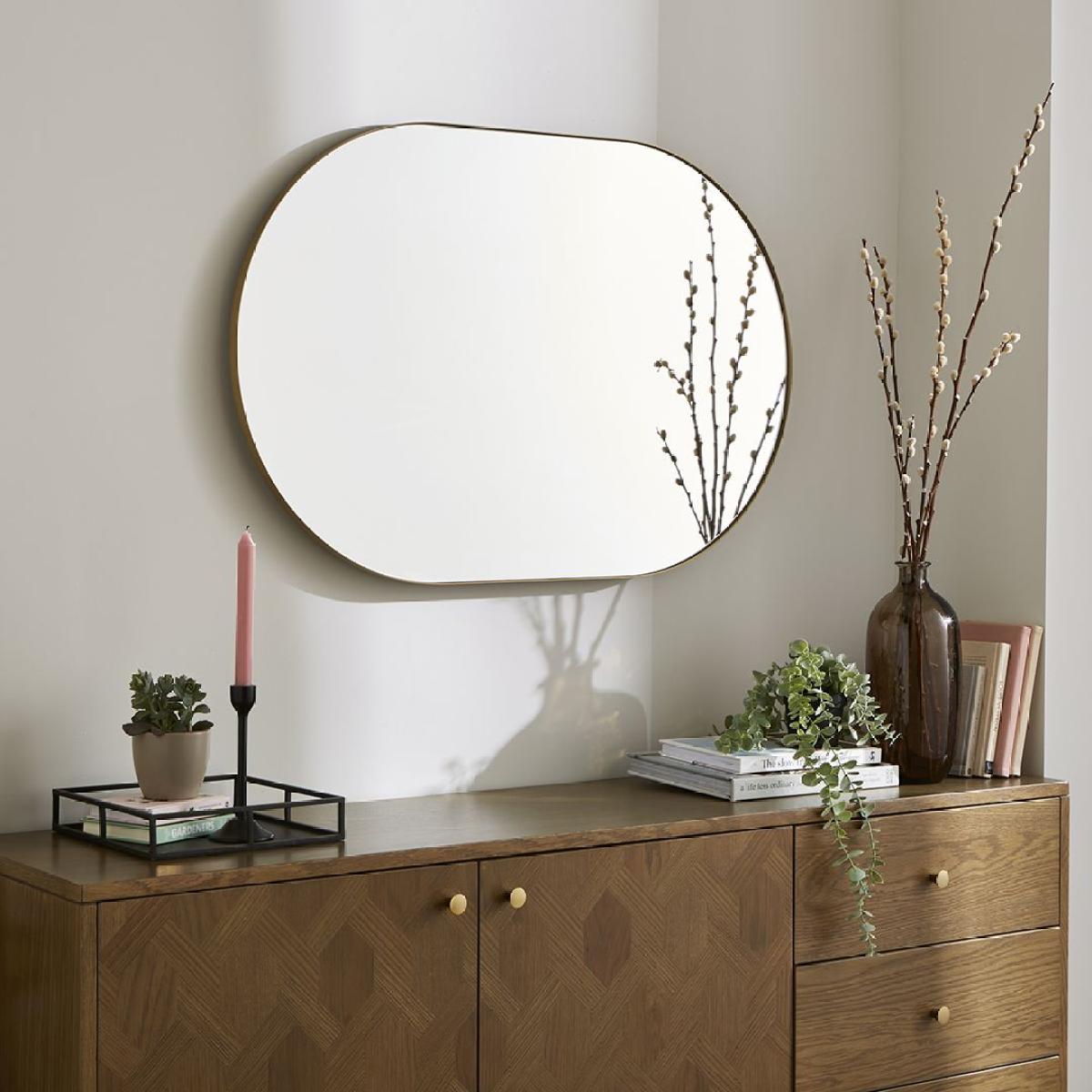 Stoob Champagne Oval Mirror – image 2