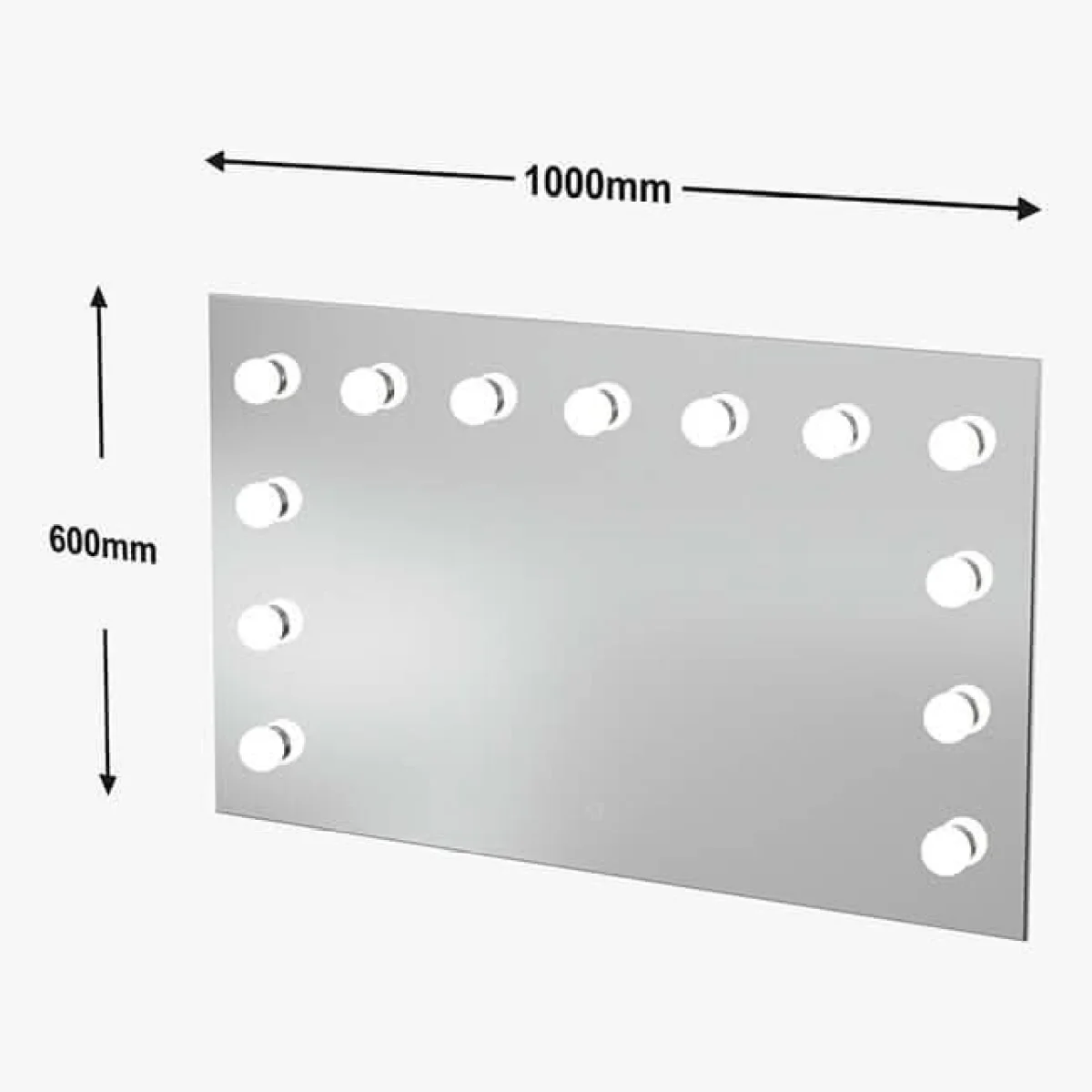 PRE ORDER FOR THE END OF AUGUST - Nicole Hollywood Mirror Wall Mounted 100x60cm – image 12