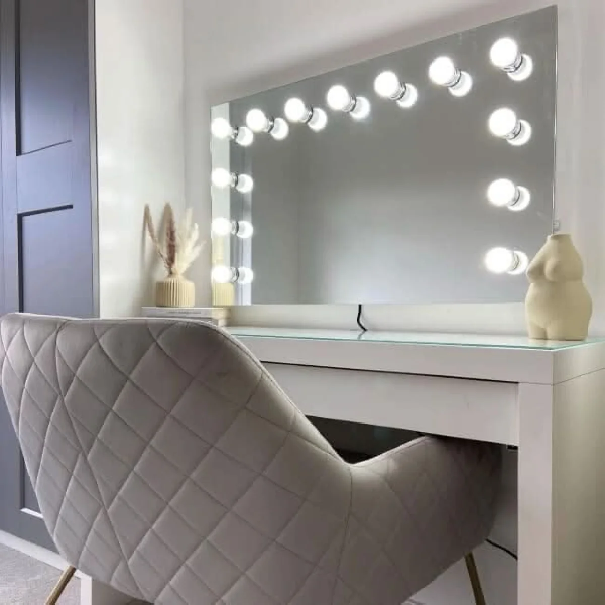 PRE ORDER FOR THE END OF AUGUST - Nicole Hollywood Mirror Wall Mounted 100x60cm – image 10