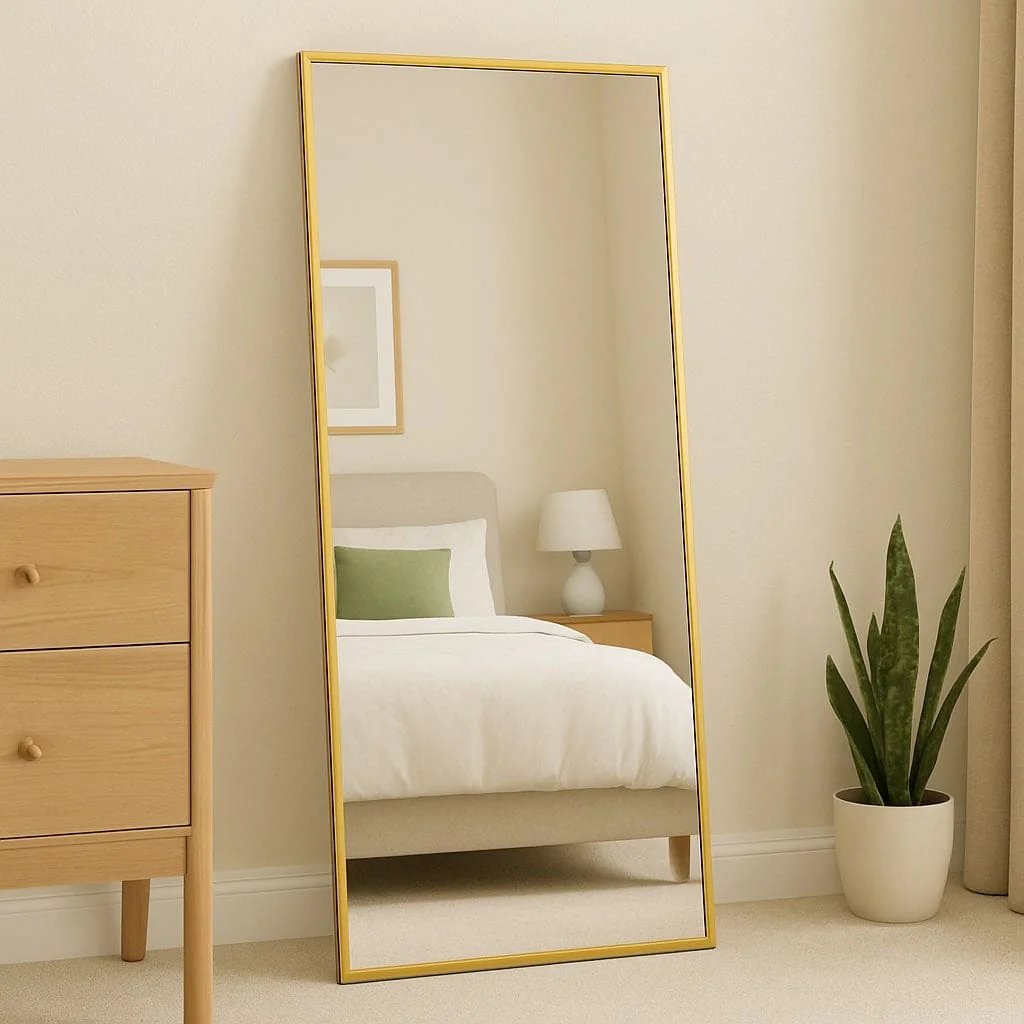 Takara - Full Length Gold Metal Rectangle Mirror - 180cm x 90cm – image 3