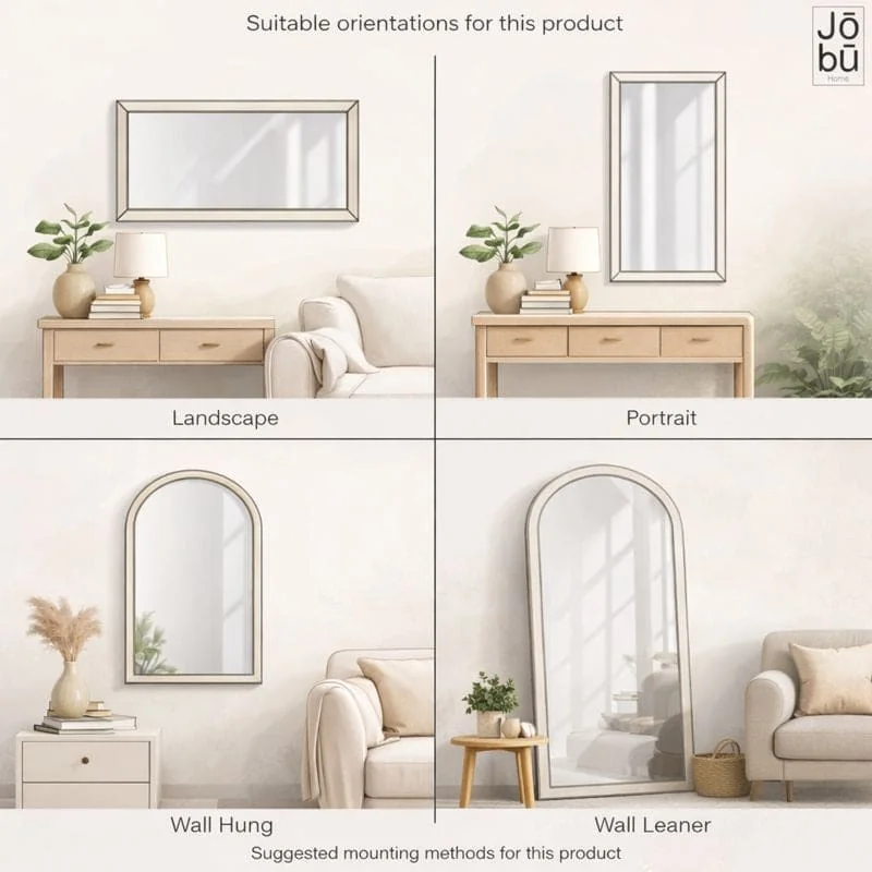 Takara - Full Length Gold Metal Rectangle Mirror - 180cm x 90cm – image 9