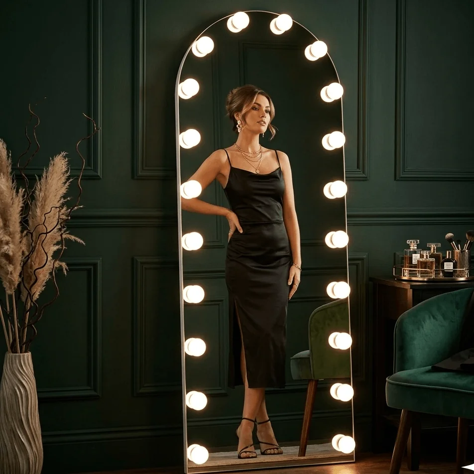 Angelina Full Length Arch Hollywood Mirror 160 x 60cm – image 3